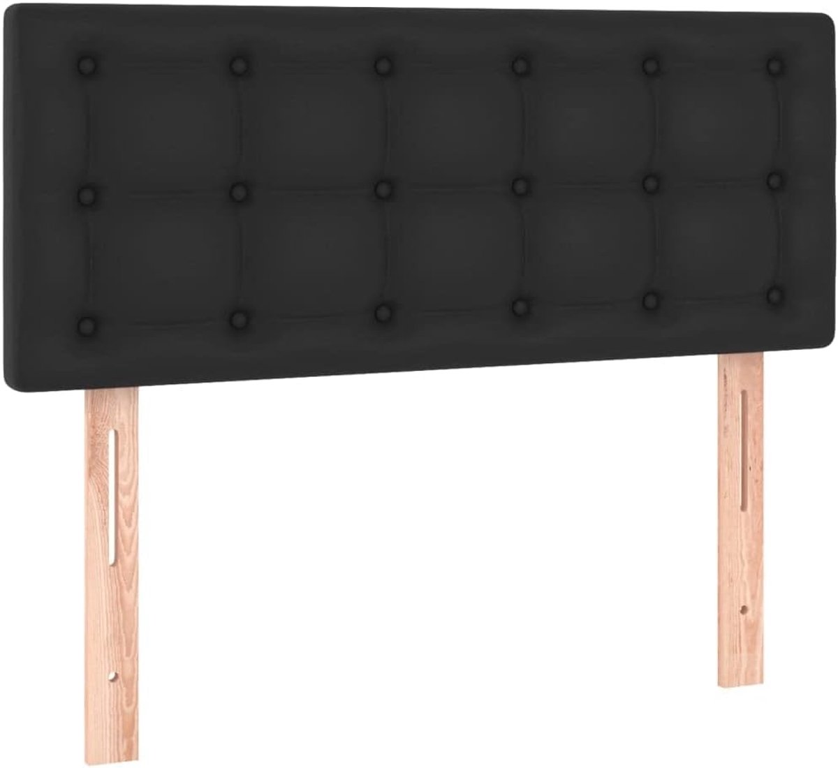 Hoofdbord Bed - Bedonderdeel Meubel - Slaapkamer Decoratie - Hoogte Verstelbaar - 80x5x78/88cm - Zwart
