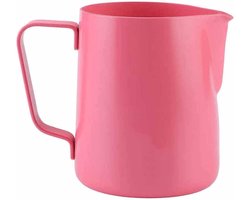 Melkopschuimkan RVS - Koffie Pitcher - Latte Art - Ergonomisch Handvat - 350ml - Zilver