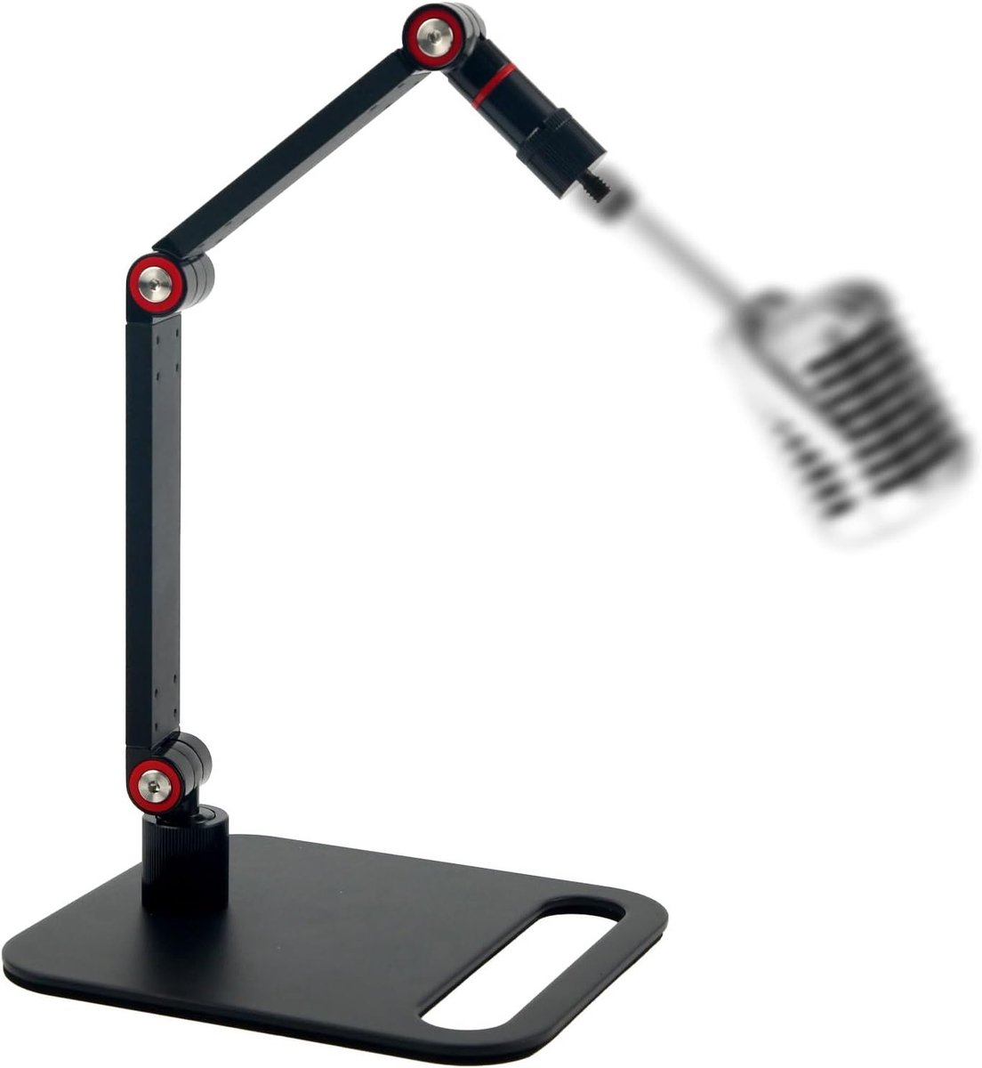 Verstelbare Microfoonstandaard voor Desk, Maximaal 1.5kg Belastbaar, Geschikt voor Podcasts, Streaming en Gaming Studios