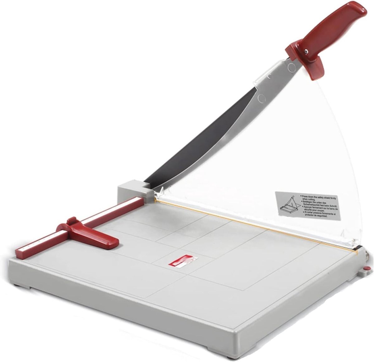 Papiersnijder - Guillotine snijder - Precisie snijden - Robuust metalen ontwerp - 58 cm breed - Grijs