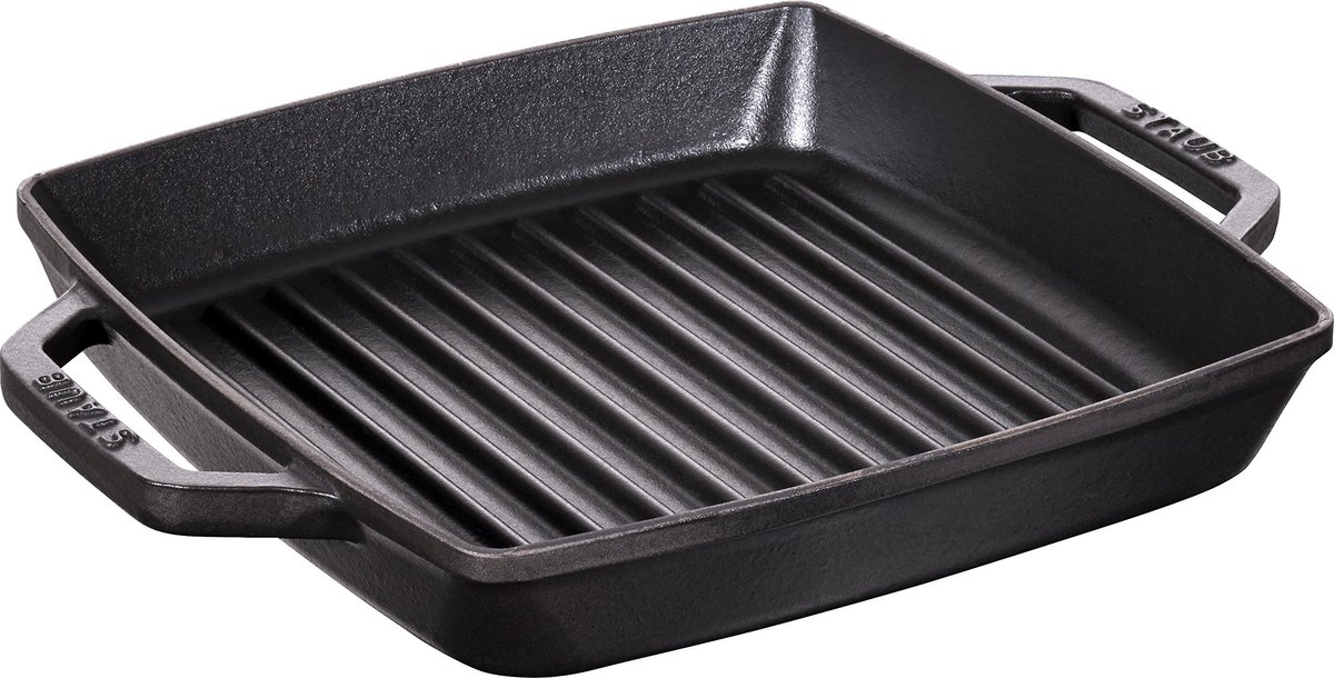 Dailygoods - Gietijzeren Grillpan met Twee Handgrepen - 23 cm