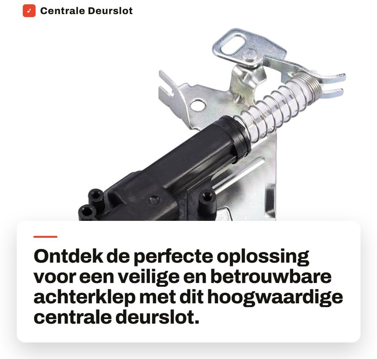 Dailygoods- Achterklep Slot Perfecte Passvorm - Centrale Vergrendeling - Vervangingsonderdeel - Geschikt voor MK5/MK6 2002-2008 - Fusion 2002-2012 - Hoogwaardige Materialen - Trunk Lock