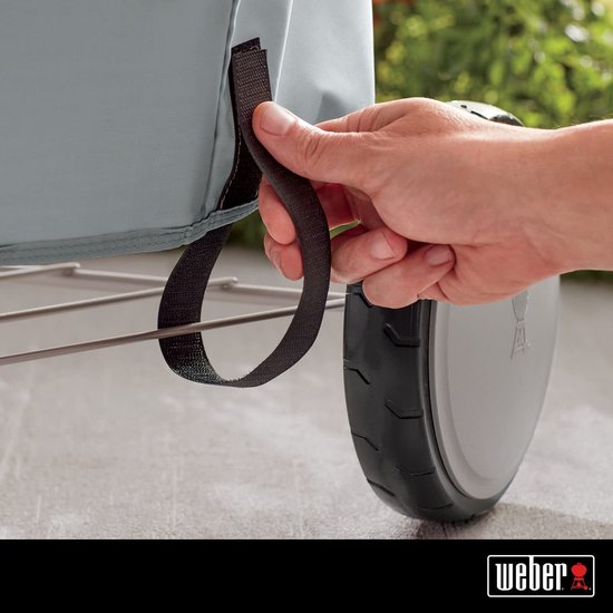 Premium Beschermhoes voor 57 cm Barbecue - Sterk Ademend UV & Waterafstotend - Ronde Hoes - Grijs Barbecue van Ruby❤️Rica — afbeelding 3