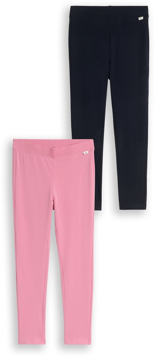 Tom Tailor - Basic legging in een set van 2 - Maat 98 - sky captain blue