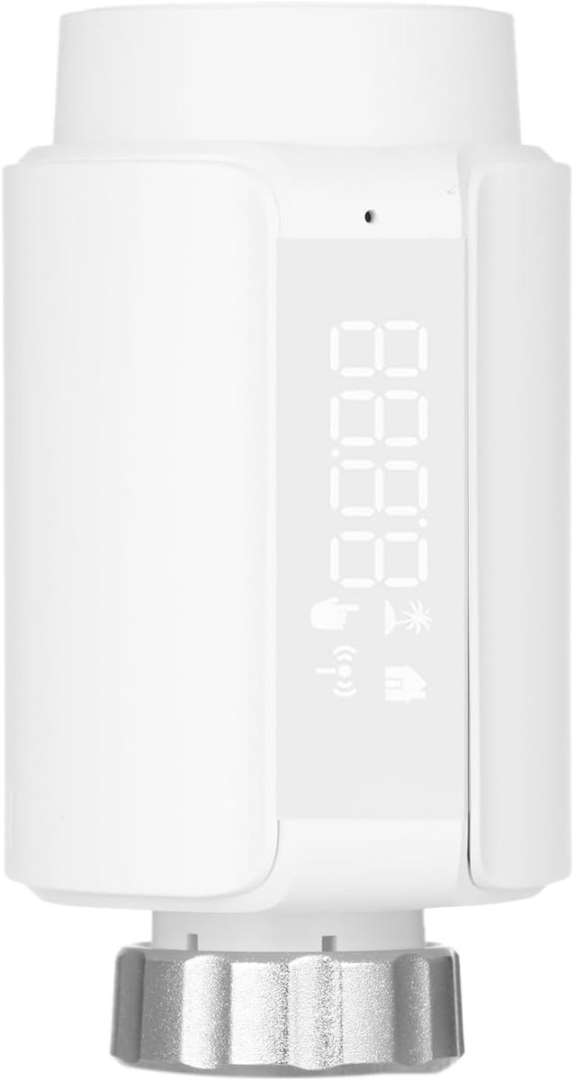 Thermostatische Radiator Klep - Slimme Thermostaat - Verwarming Regelen - App Bediening - 12x8x8 cm - Wit