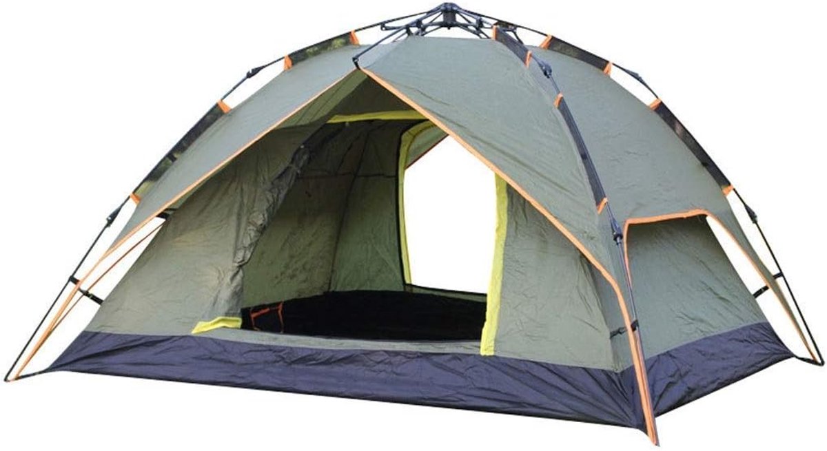Campingtent 3-4 Persoon - Familie Strandtent - Snel Opzetten - Automatische Installatie - 210x180x135cm - A