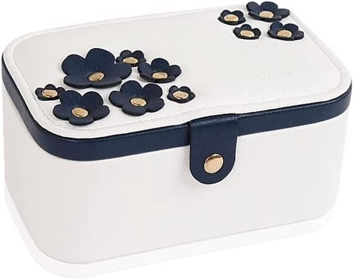 Juwelendoos Sieraden - Opbergtas - Sieraden Opbergen - Dubbellaags Ontwerp - Grote Capaciteit - Wit