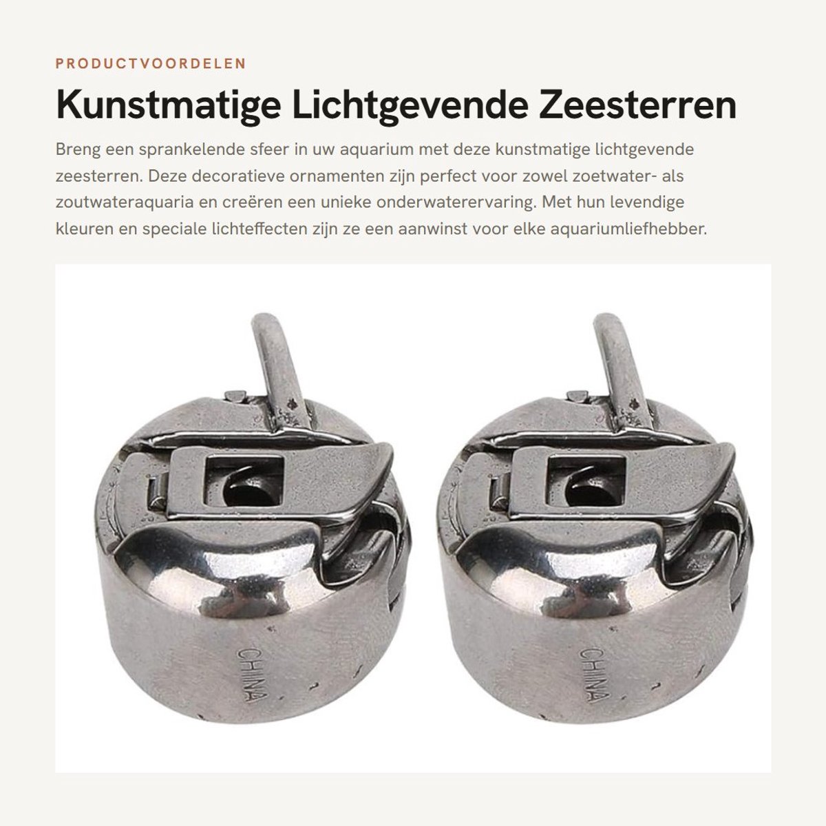 Dailygoods- Zeesterren Lichtgevend - Decoratieve Ornamenten - Aquarium Decoratie - Set van 2 - Duurzaam Materiaal - Hoogwaardige Kwaliteit