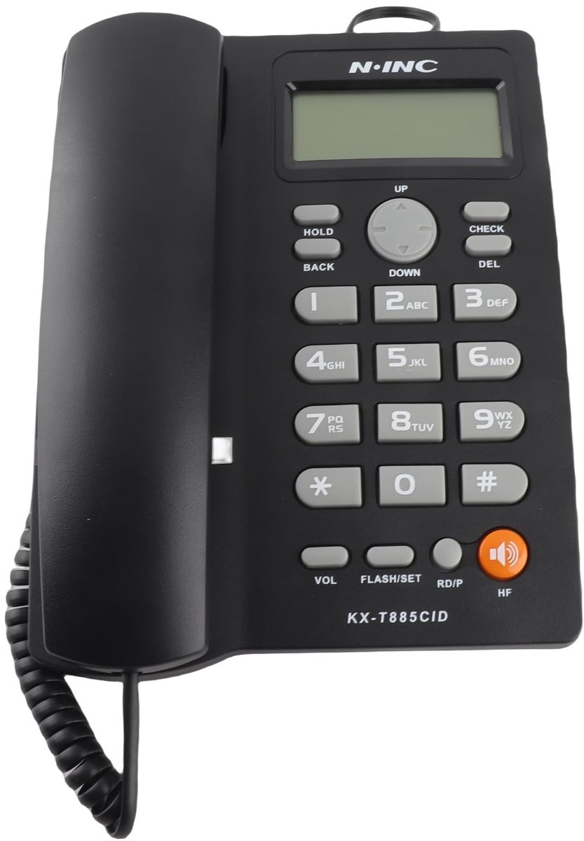 Vaste Telefoon - Dailygoods- Bureautelefoon met Nummerherkenning