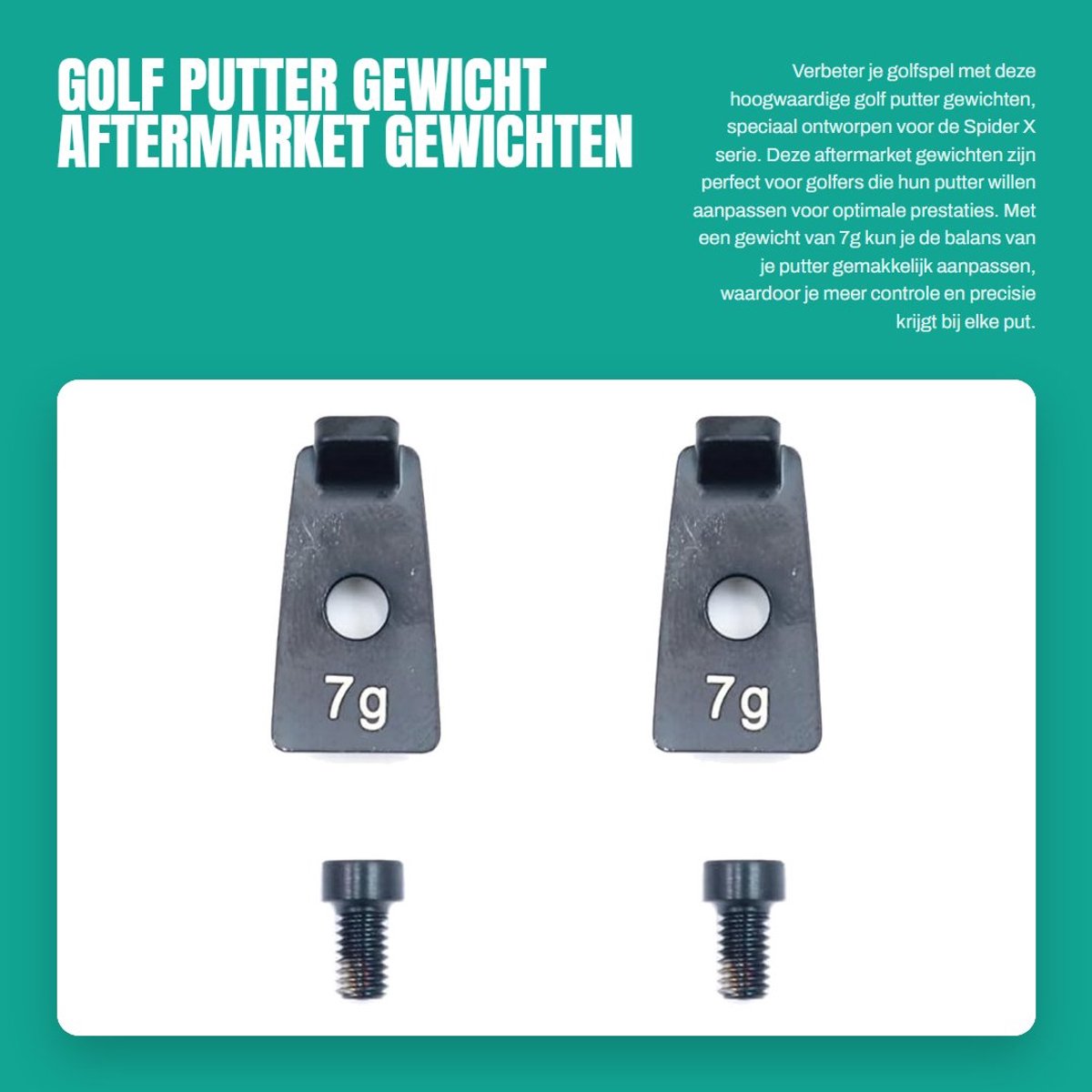 Dailygoody - Golf Putter Gewicht - Aftermarket Gewichten - Eenvoudig