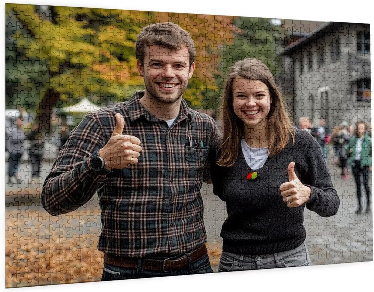 Gepersonaliseerde Puzzel - Foto Puzzel - Herinneringen Vormgeven - Uniek Cadeau Ontwerp - Tot 5000 Stukjes - Meerdere Kleuren