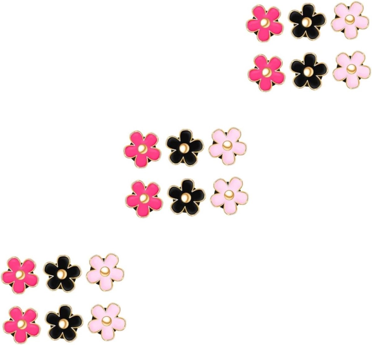 Auto Diffuser Clips - Decoratie Auto - Auto Interieur - Bloemvorm Ontwerp - 6 Stuks - Gekleurd