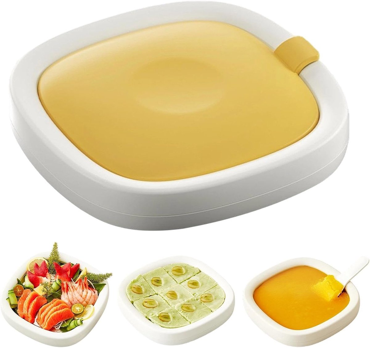 Dessert Maker - Rolletjes Machine - Zelf Desserts Maken - Geen Stroom Nodig - 22.7 cm Breed - Geel