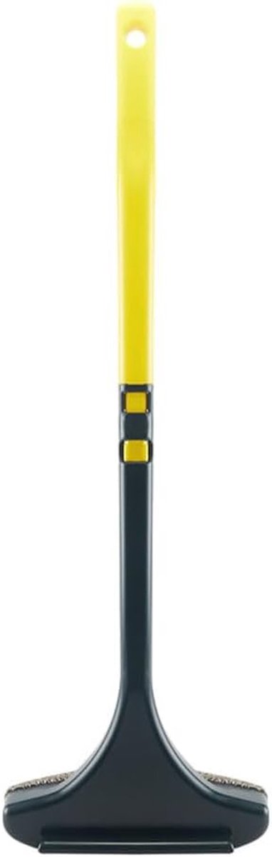 Glazen ruitenreiniger - Vensterborstel - Ramen poetsen - Dubbelzijdig - 18 cm - Geel groen