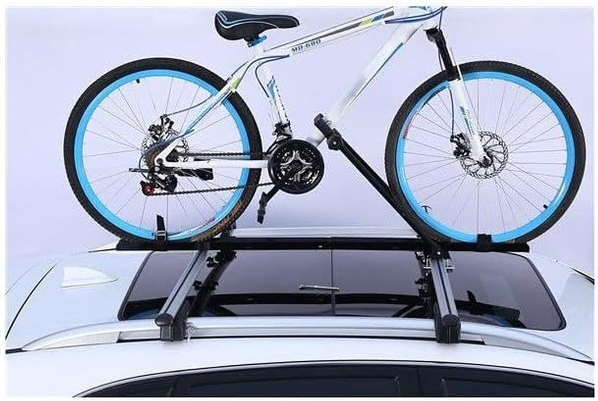 Fietsendrager Auto - Dakdrager Fiets - Vervoer Fietsen - Robuuste Frameklem - Max 15 kg - Zilver thumbnail 4