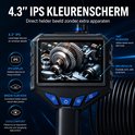 4.3" IPS kleurenscherm met duidelijke weergave van tandwielen en anti-reflectie.