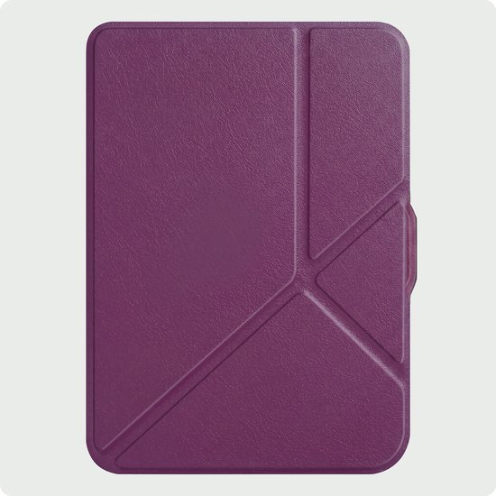 Hoes Geschikt voor Kobo Clara HD Hoesje Bookcase Cover Hoes Trifold - Hoesje Geschikt voor Kobo Clara HD Hoes Cover Case - Paars — afbeelding 4