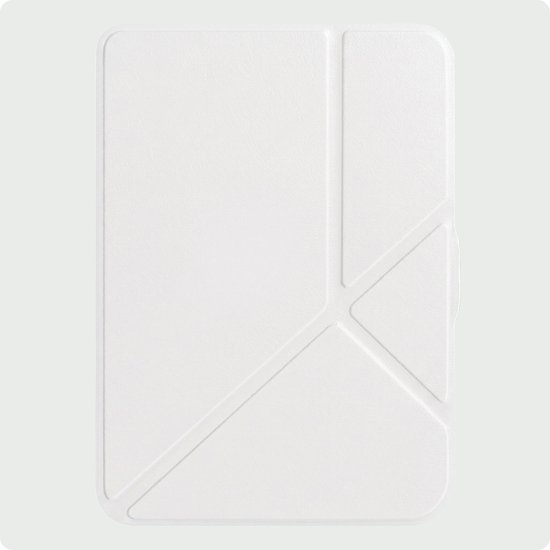 Hoes Geschikt voor Kobo Clara HD Hoesje Bookcase Cover Hoes Trifold - Hoesje Geschikt voor Kobo Clara HD Hoes Cover Case - Wit — afbeelding 4