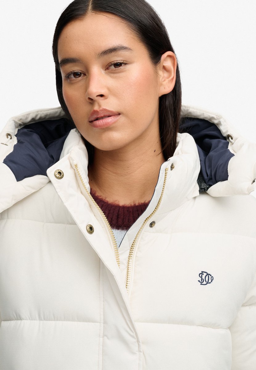 Superdry Premium Ripstop Pufferjas Dames Gewatteerde jassen Creme