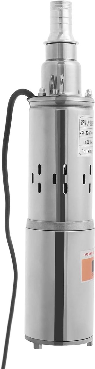 Dompelpomp - Putpomp - Water Verplaatsen - Roestvrij Staal - 180W 12V - Zilver