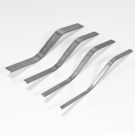 Voegijzer Gereedschap - Metselwerk Set - Voegen Repareren - Dubbelzijdig Ontwerp - 4-Delig - Zilver — afbeelding 3