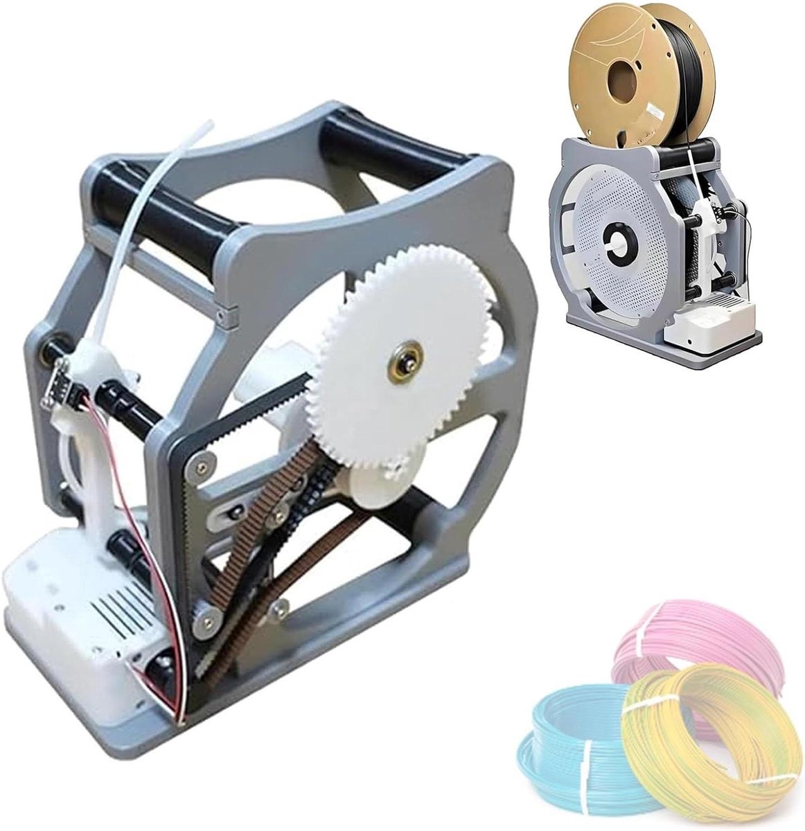 Filament Winder - Spoelwikkelaar Draad - Netjes Inpakken - Automatische Start Stop - Voor 1kg Spoelen - Zwart
