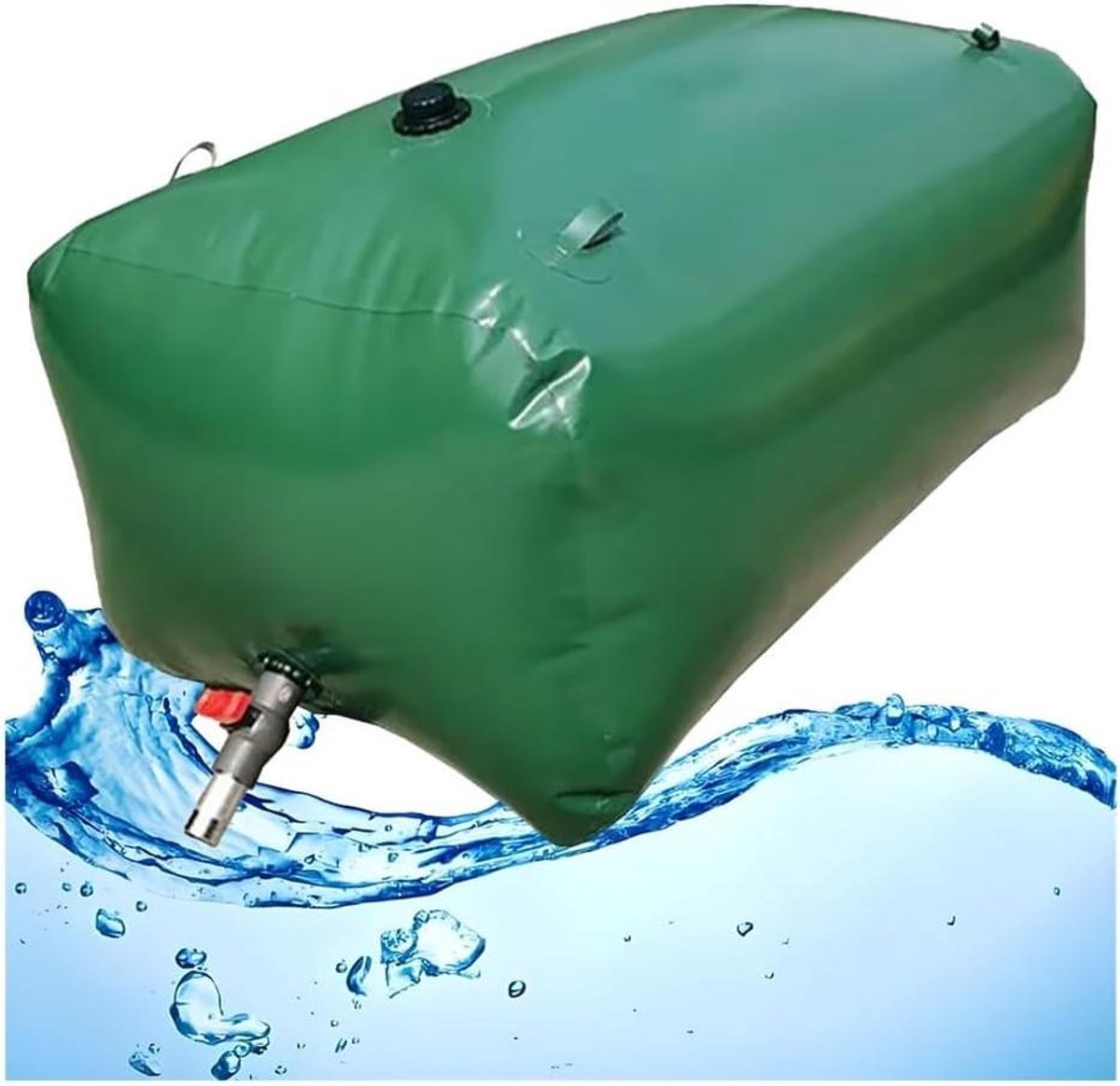 Wateropslag Tank - Opvouwbare Reservoir - Noodsituatie Voorraad - Duurzaam PVC Materiaal - 79 Gallen - Groen