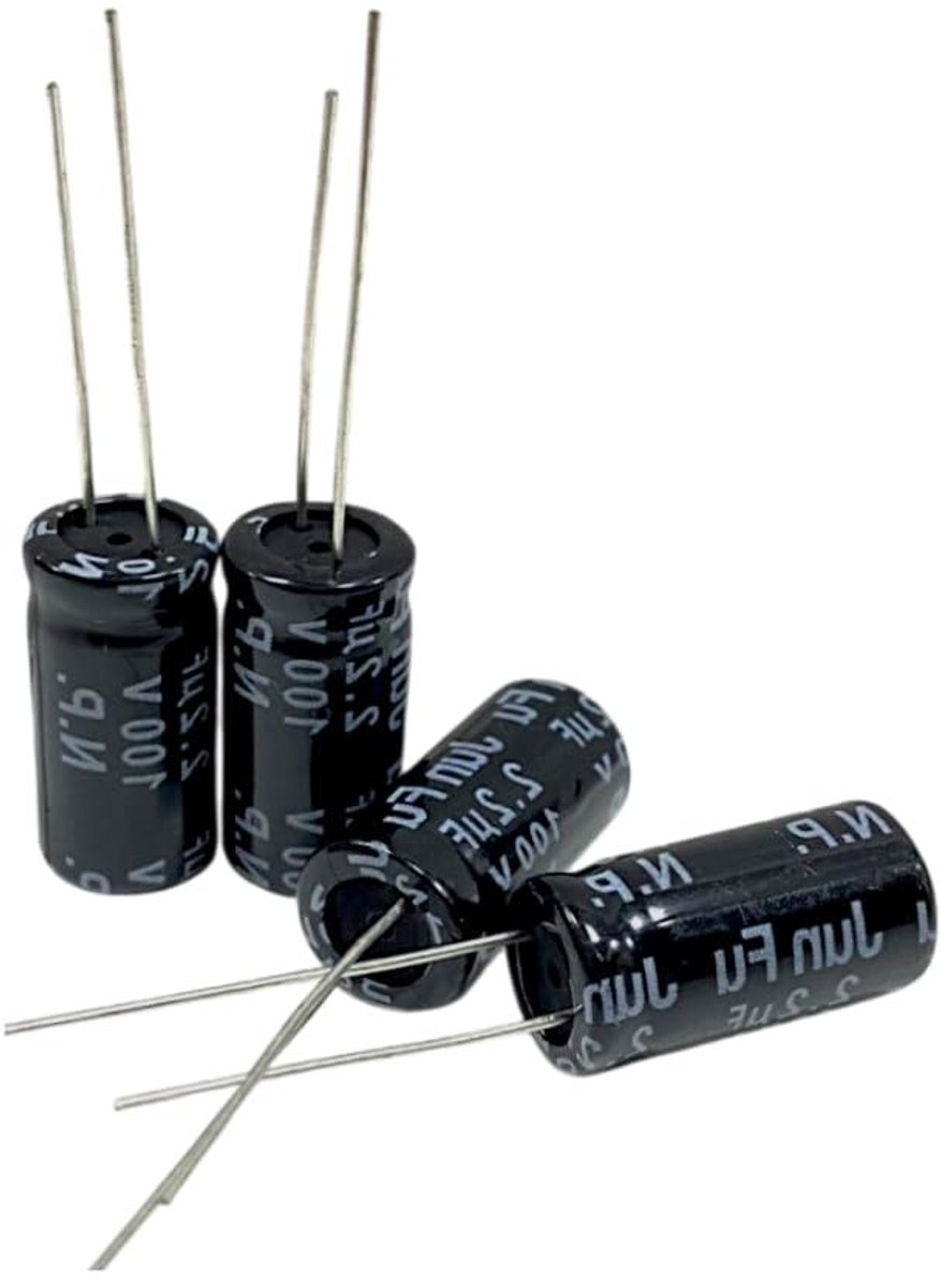 Elektrolytische Condensator - Componenten Set - Elektronica Reparatie - Hoge Frequentie Lage Weerstand - 10 x 20 mm - Zwart