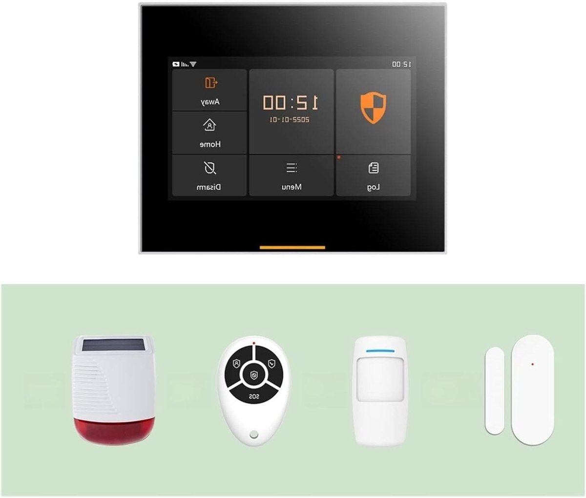 Draadloos Alarmsysteem - Home Security - Huis Beveiligen - Ultradun Behuizing - 12 mm - Wit