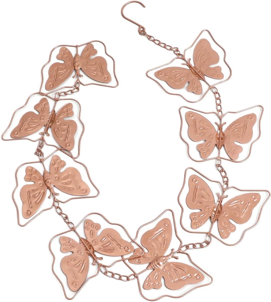 Regenketting - Waterafvoer Ketting - Decoratieve Waterafvoer - Vlinder Ontwerp - 405 g - Metaal