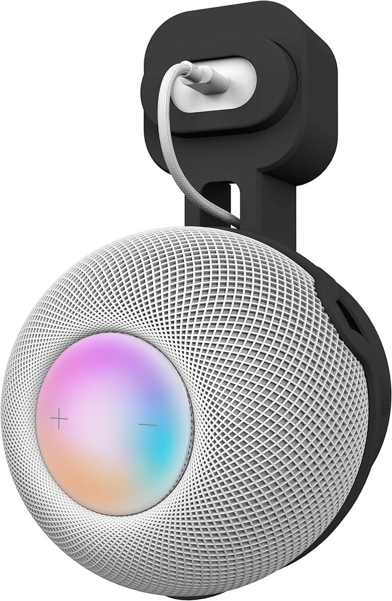 Robuuste Wandbeugel voor HomePod Mini Speaker, Ruimtebesparend Ontwerp met Uitstekend Kabelbeheer en Geen Verstrikte Kabels