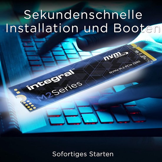Interne SSD - NVMe M.2 - Snelle Data Opslag - PCIe Gen3x4 - 1 TB - Blauw — afbeelding 2