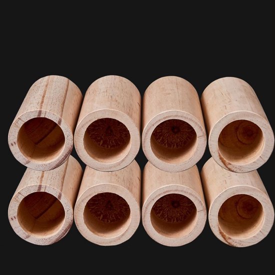 4x Houten Meubelverhogers Cilinders - Bank en Bedverhogers - Instelbare Hoogte 5-15 cm — afbeelding 5