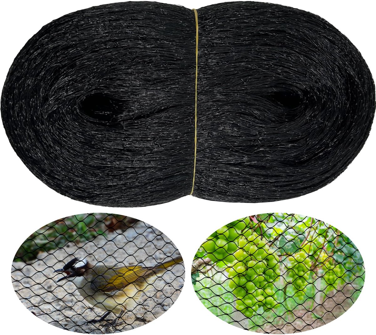 MAILEKT Vogelnet, vogelnet, 4 x 10 m, voor tuin en verhoogd bloembed, effectieve bescherming tegen duiven en andere - ShopVlot