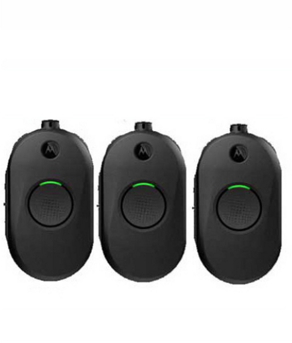 Set van 3 Motorola CLP446E Mini Portofoons zonder oortje en zonder lader