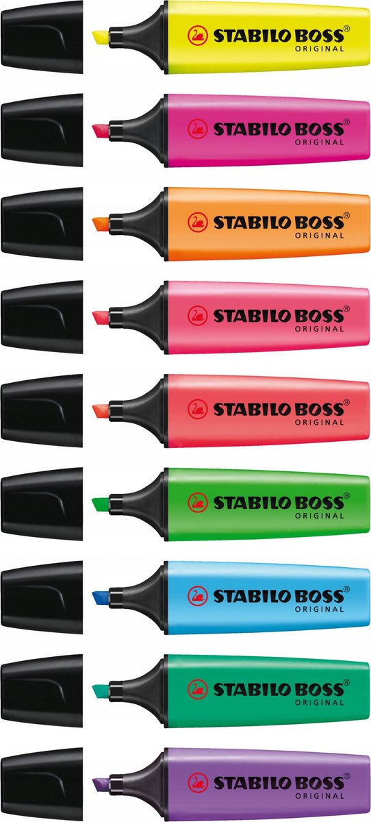 STABILO BOSS Markeerpennen Set - 15 Levendige Kleuren
