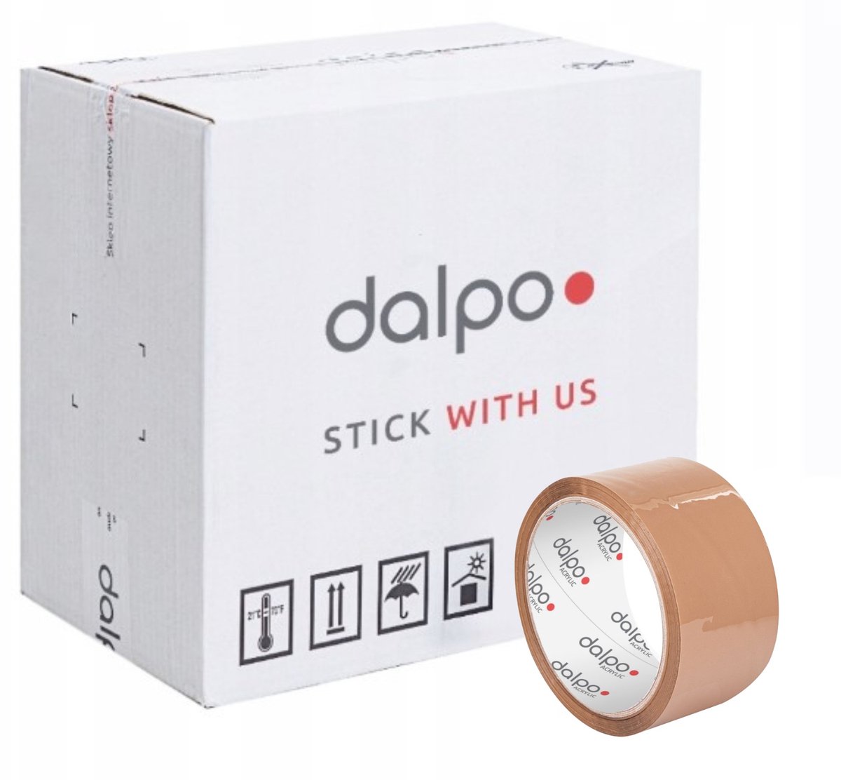 36x Pakkingtape 48mm x 50m Acryl Lijm - Bruin/Grijs