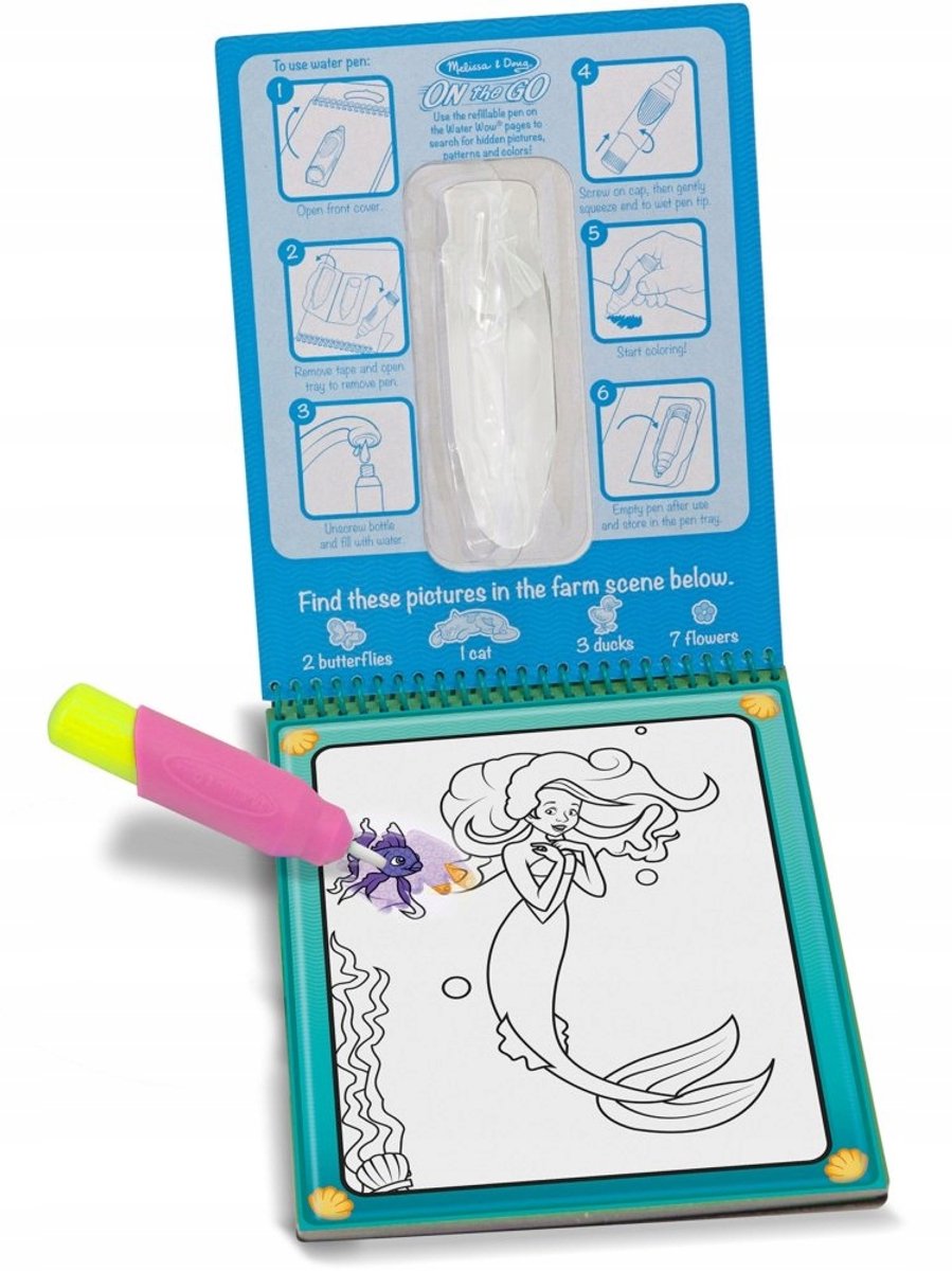 Melissa & Doug – Water WOW! Waterkleurboek – Sprookjeswereld – Herbruikbaar — afbeelding 8