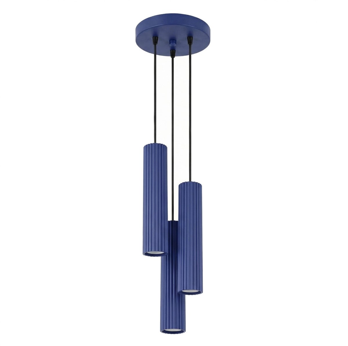 Sollux Lighting Hanglamp Karbon - GU10 - ultramarijn - aluminium - 19.5x19.5x108cm