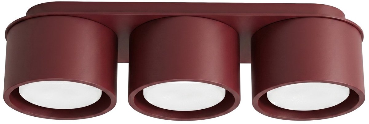 Sollux Lighting Plafondlamp MODO - Gx53 - bordeaux - aluminium - 32.4x10.4x8.2cm