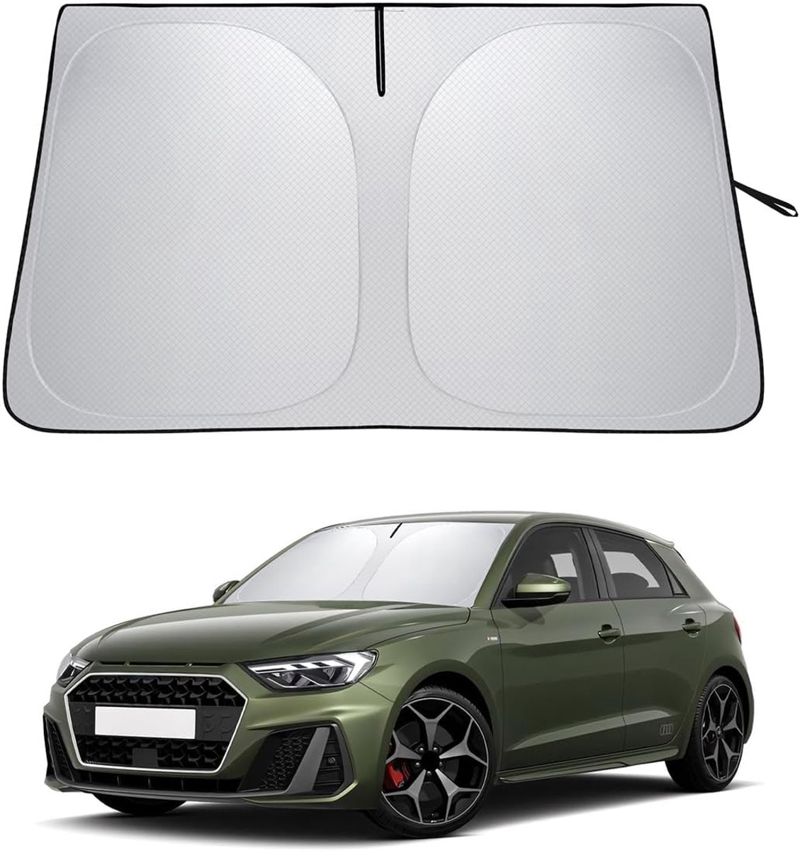 Sunshade Windscreen For Audi A1GB 2019-2025 Foldable Sun Visor Protective Cover With Storage Bag Blocks UV Rays - ShopVlot