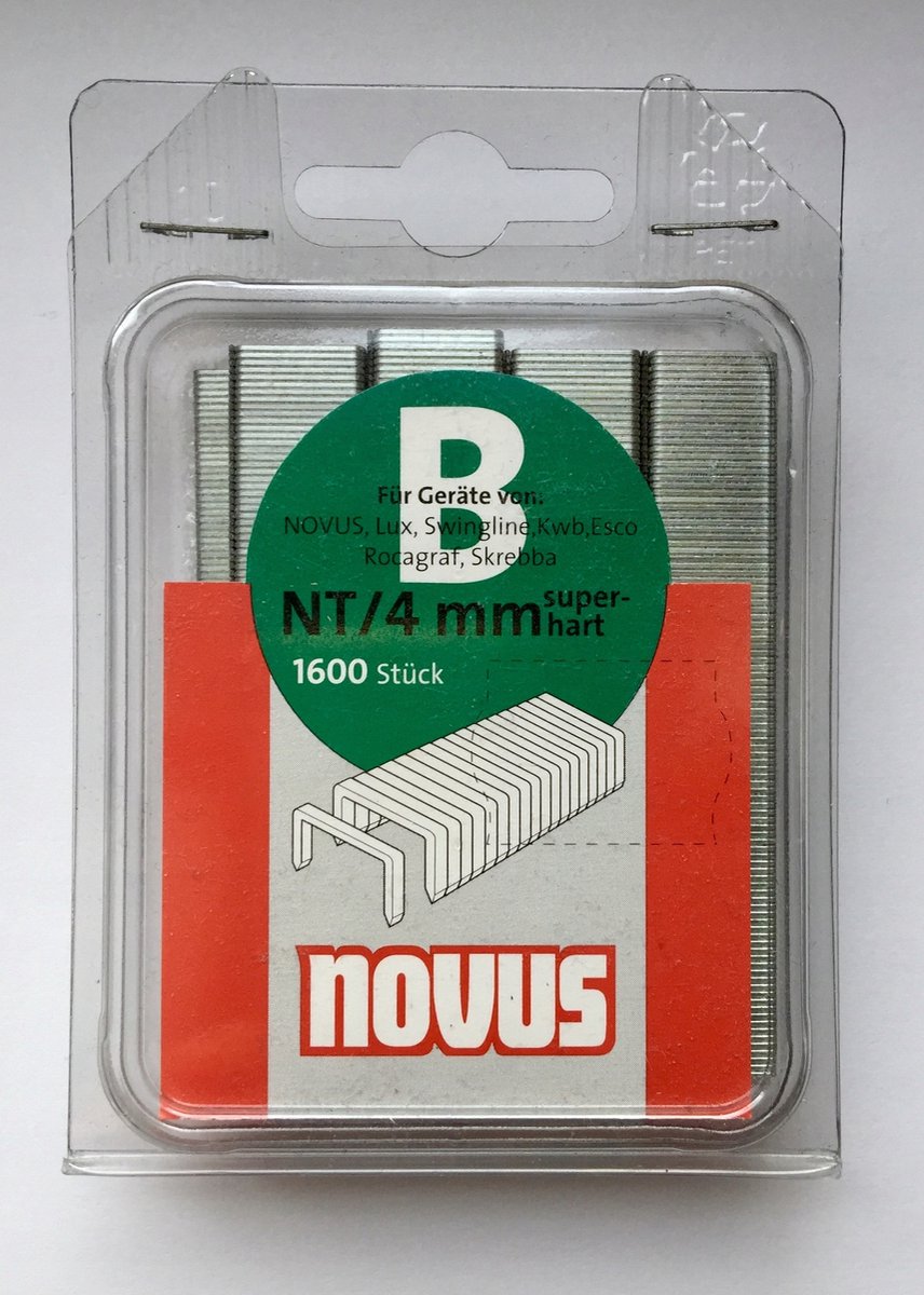 Novus NT/4 B 4mm klinknagels (1600 stuks) - dunne draad