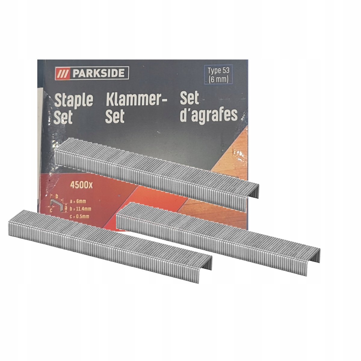 Parkside Type 53 nieten, 6mm, 4500 stuks, voor PAT 4 D5 en PHET 15