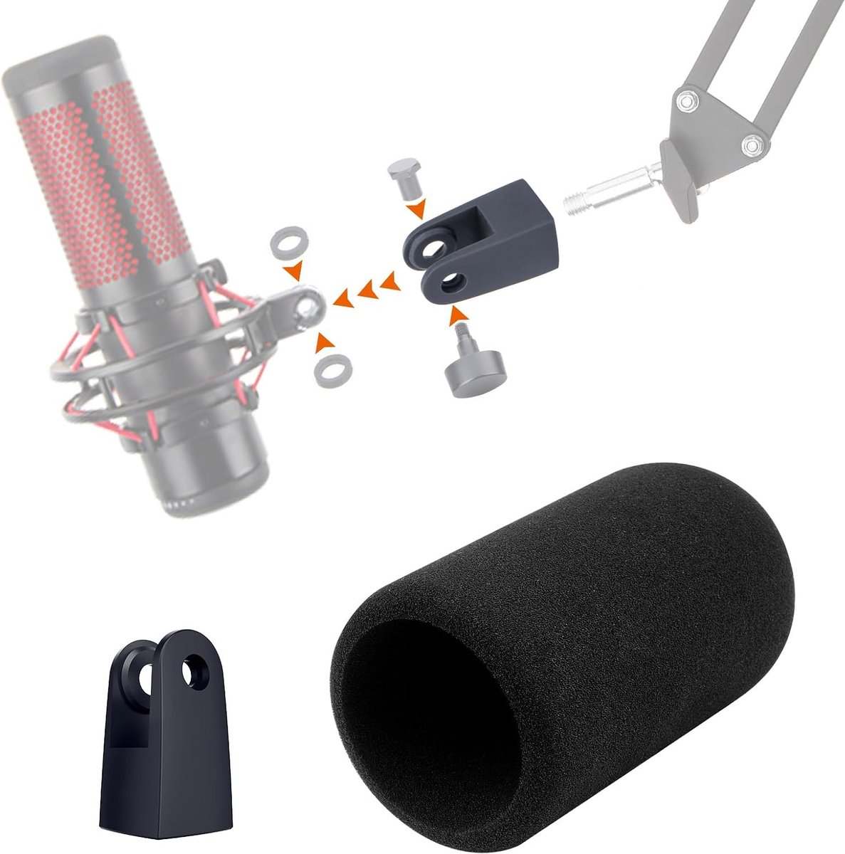 SUNMON Compatible with HyperX QuadCast Pop Filter for HyperX Quad - ShopVlot