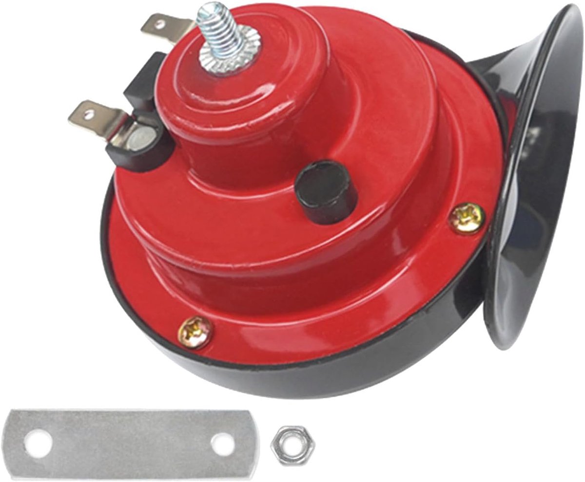 Horn for Car, Motorcycle, Horn, Horn, Horn, Horn, Horn, for Car, Motorcycle, Truck, Boat, Red - ShopVlot