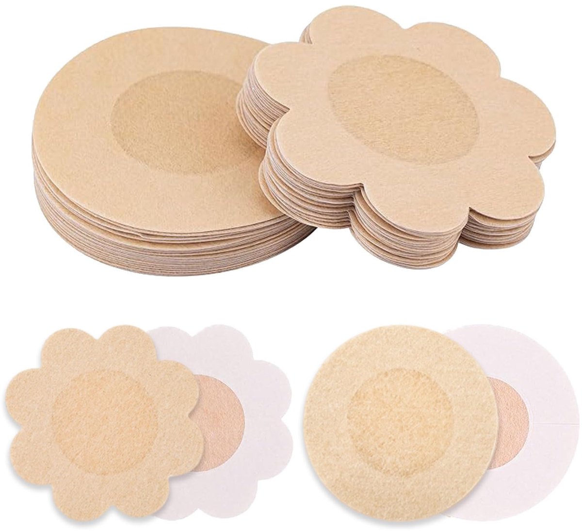 tepelpads 100 stuks - onzichtbare zelfklevende - ultradunne borststickers - ideaal voor onder kleding - ShopVlot