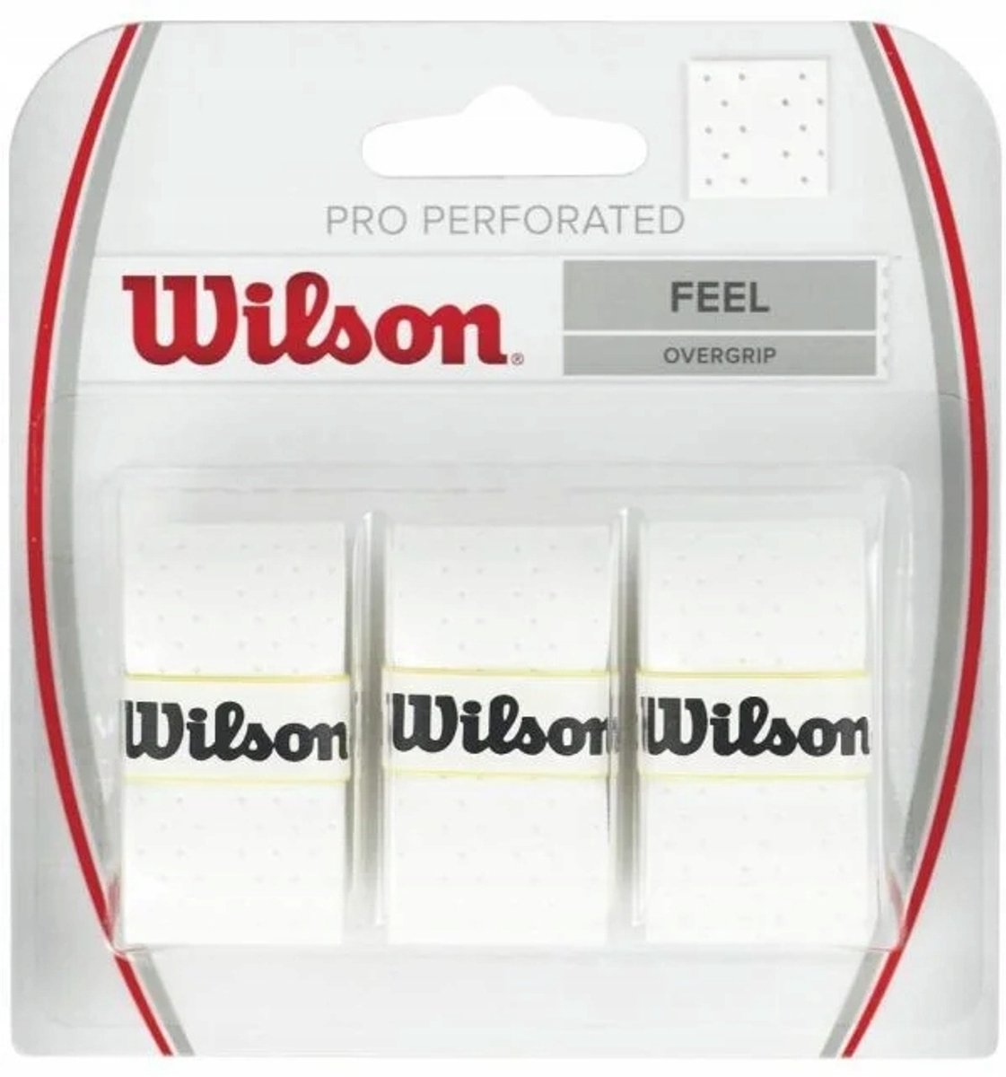 Wilson Pro Perforated Tennis / Padel Overgrip - Wit