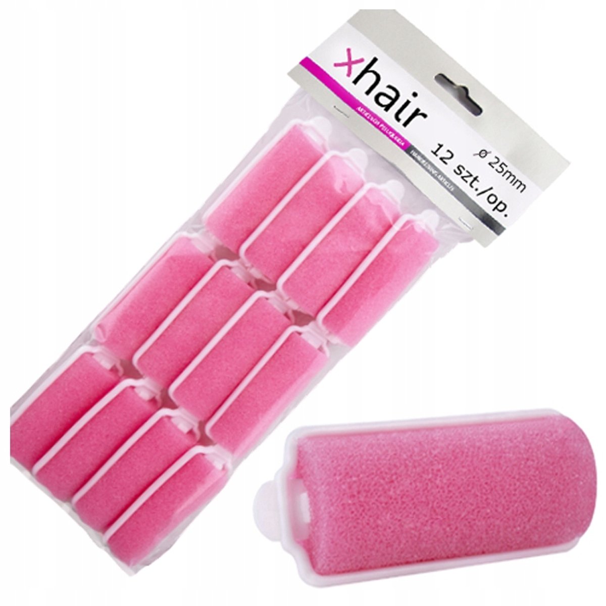 Zachte schuimrollers voor haar - 25mm - 12 stuks - Slaapvriendelijk