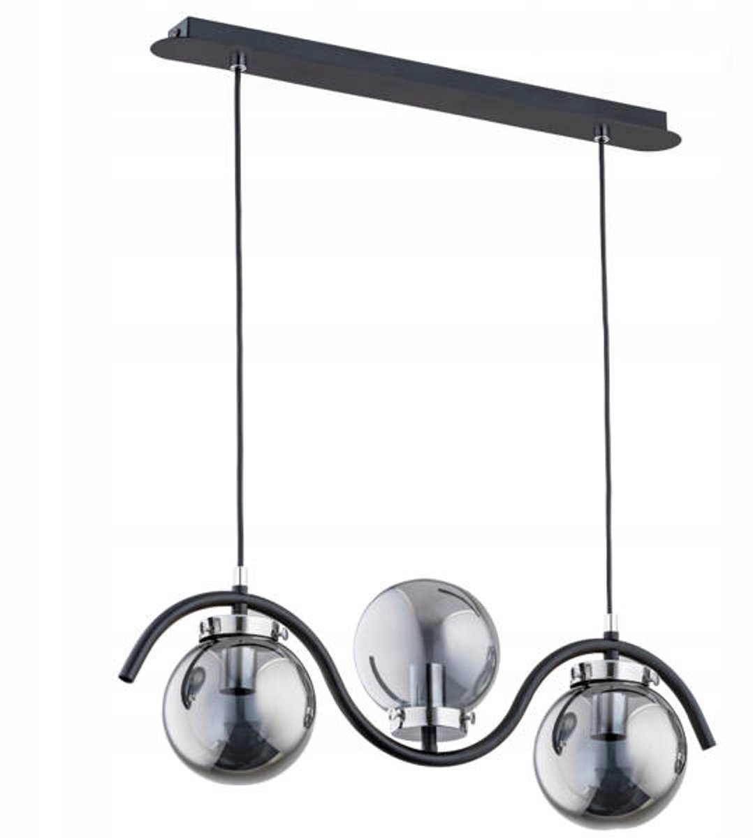 KORDA CHROM Industriële Hanglamp met 3 lichtpunten