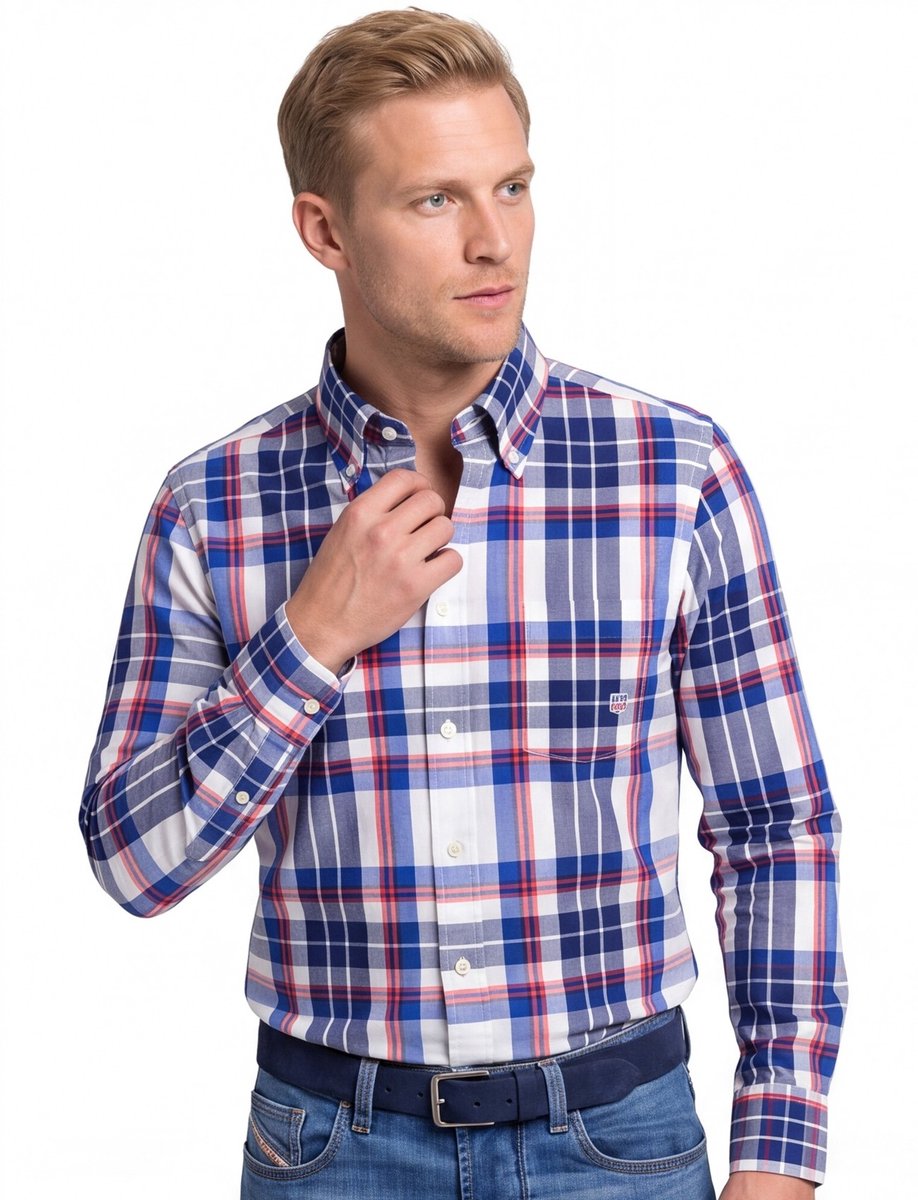 Gant casual overhemd blauw